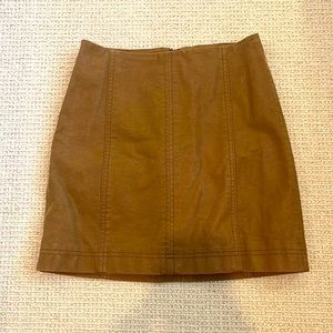 Free People - Modern Femme Vegan Leather Skirt